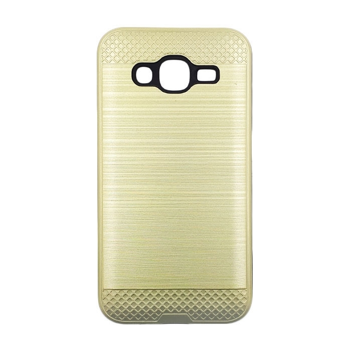 Θήκη Πλάτης Tough Brushed Cover για Samsung J500F Galaxy J5 2015 - Χρώμα: Χρυσό