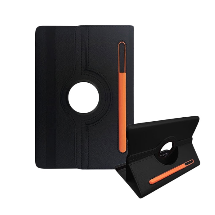 Θήκη Rotating 360 Stand Pen Socket για Apple iPad 5 / 6/ 9.7 2017/ 9.7 2018/ Air 2 - Χρώμα: Μαύρο