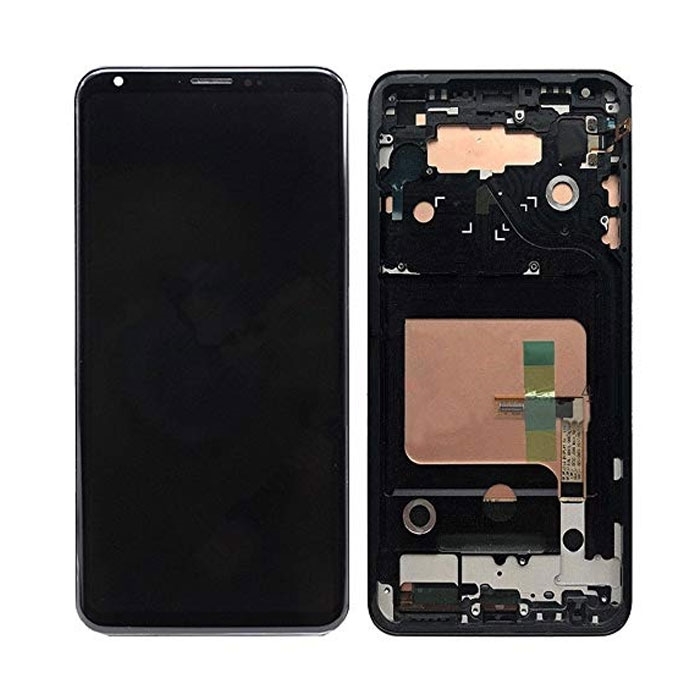 Οθόνη LCD με Μηχανισμό Αφής με Πλαίσιο για LG V30 Η930 - Χρώμα: Μαύρο