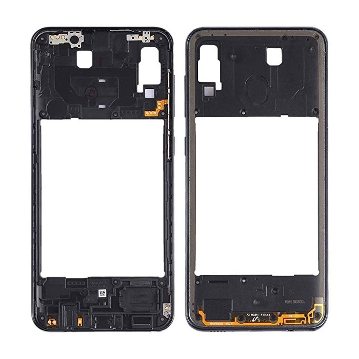 Μεσαίο Πλαίσιο Middle Frame για Samsung Galaxy A30 2019 A305F - Χρώμα: Μαύρο