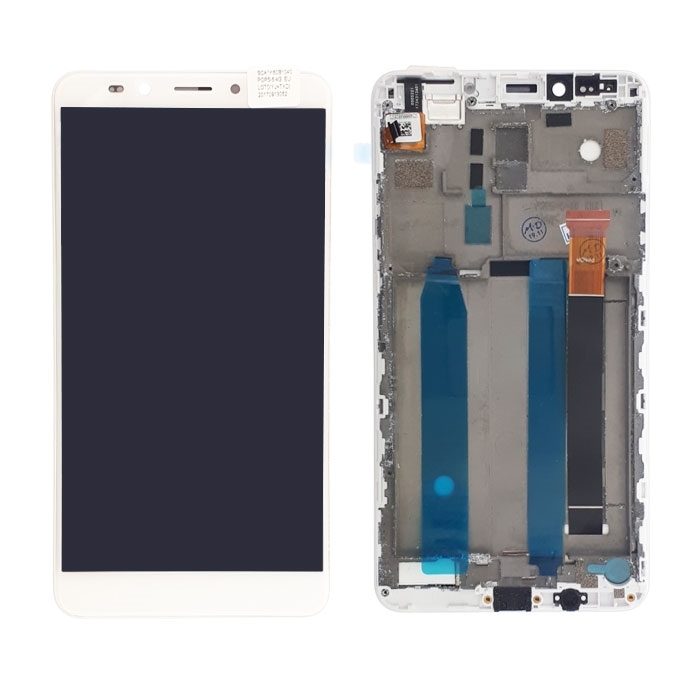 Οθόνη LCD με Μηχανισμό Αφής και Πλαίσιο για Alcatel A7 XL 7071 - Χρώμα: Λευκό