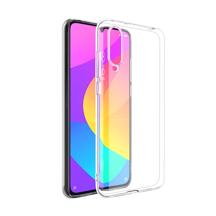 Θήκη Πλάτης Σιλικόνης για Xiaomi Mi 9 Lite - Χρώμα: Διάφανο