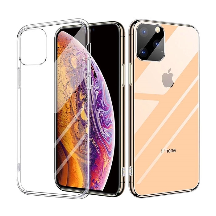 Θήκη Πλάτης Σιλικόνης για Apple iPhone 11 Pro Max - Χρώμα: Διάφανο