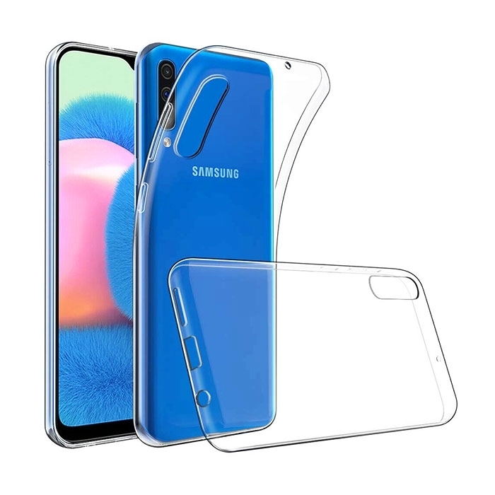 Θήκη Πλάτης Σιλικόνης για Samsung A205F Galaxy A20/A305F Galaxy A30 - Χρώμα: Διάφανο