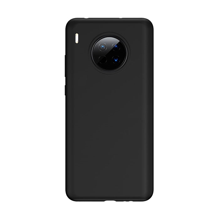 Θήκη Πλάτης Σιλικόνης Matte για Huawei Mate 30 - Χρώμα: Μαύρο