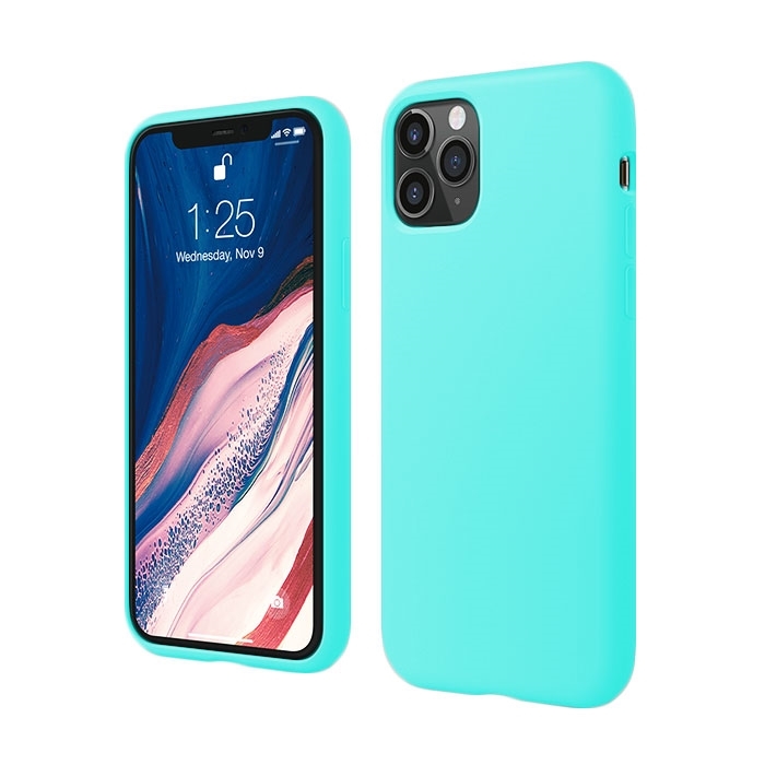 Θήκη Πλάτης Σιλικόνης για Apple iPhone 11 Pro - Χρώμα: Τιρκουάζ
