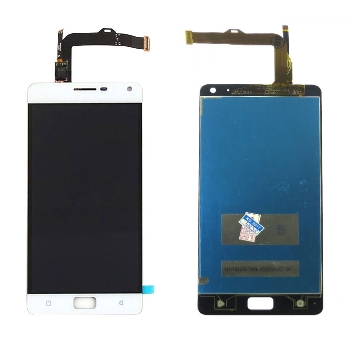 Οθόνη LCD με Μηχανισμό Αφής για Lenovo Vibe P1 P1c58 - Χρώμα: Λευκό