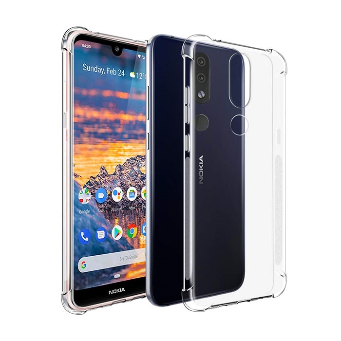 Θήκη Πλάτης Σιλικόνης Anti Shock 0.5mm για Nokia 4.2 - Χρώμα: Διάφανο