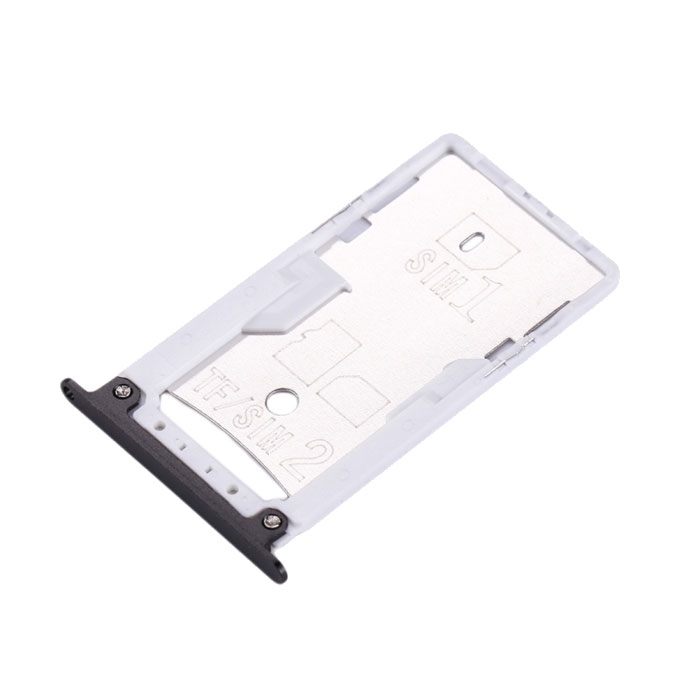 Υποδοχή κάρτας Dual SIM και SD Tray για Xiaomi Redmi Note 4 / Redmi Note 4X - Χρώμα: Μαύρο