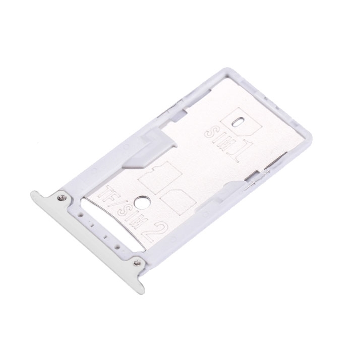 Υποδοχή κάρτας Dual SIM και SD Tray για Xiaomi Redmi Note 4 / Redmi Note 4X - Χρώμα: Ασημί