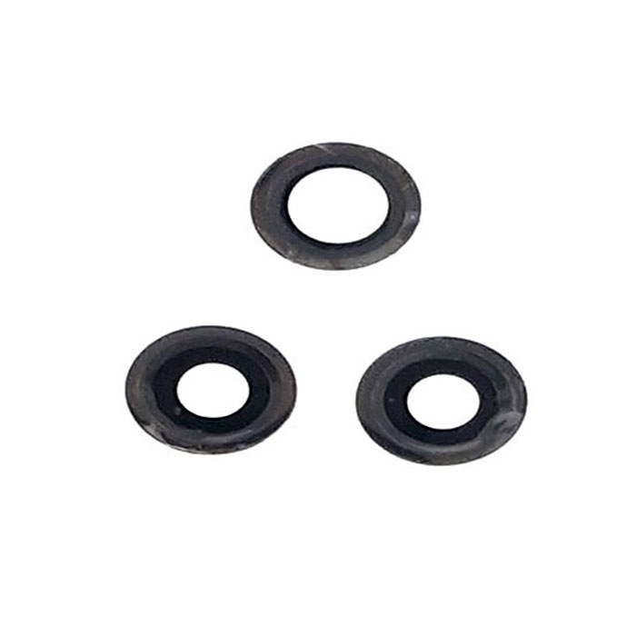 Σετ Τζαμάκι κάμερας (camera lens) με Πλαίσιο για Apple iPhone 11 Pro / 11 Pro Max - Χρώμα: Μαύρο