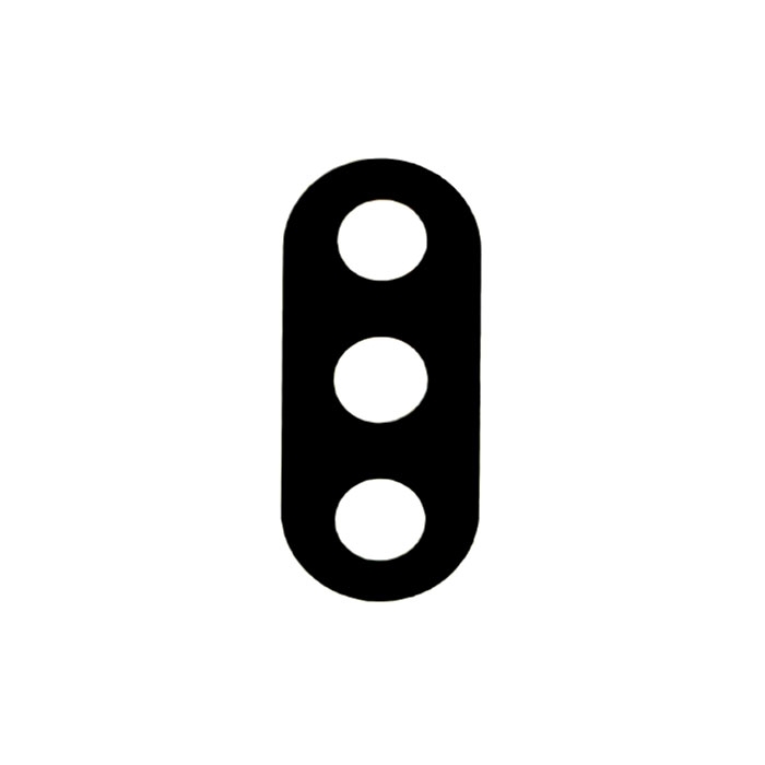 Τζαμάκι κάμερας (camera lens) για Xiaomi Redmi Note 8 Pro - Χρώμα: Μαύρο