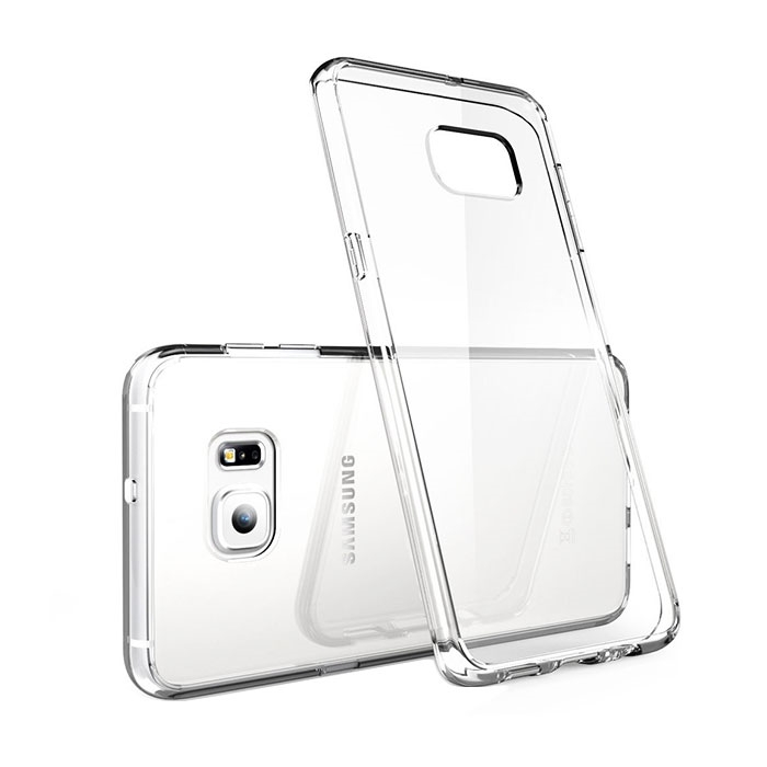 Θήκη Πλάτης Σιλικόνης για Samsung G928F Galaxy S6 Edge Plus - Χρώμα: Διάφανο