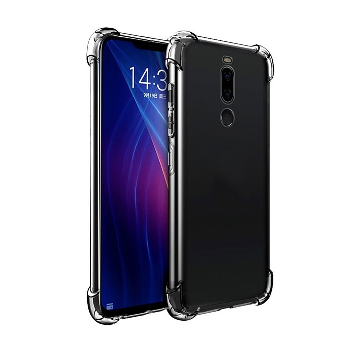Θήκη Πλάτης Σιλικόνης Anti Shock 0.5mm για Meizu Note 8 - Χρώμα: Διάφανο