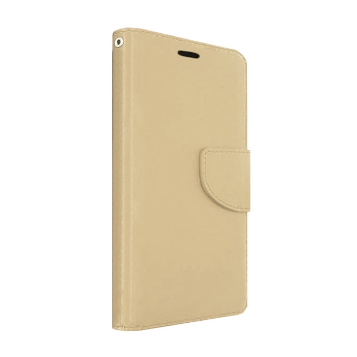 Θήκη Βιβλίο Stand Leather Diary για Samsung J120F Galaxy J1 2016 - Χρώμα: Χρυσό