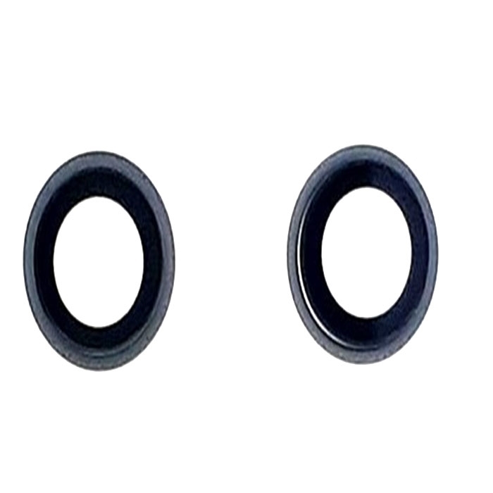 Σετ Τζαμάκι κάμερας (camera lens) με Πλαίσιο για Apple iPhone 11 - Χρώμα: Μαύρο