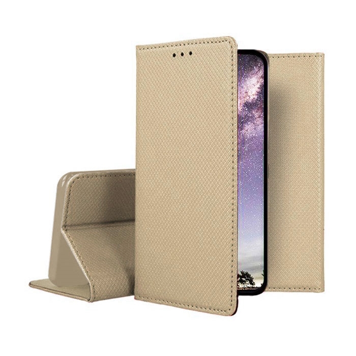 Θήκη Βιβλίο Stand Smart Book Magnet για Huawei Honor 10 - Χρώμα: Χρυσό