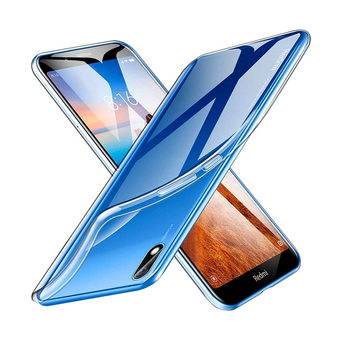 Θήκη Πλάτης Σιλικόνης για Xiaomi Redmi 7A - Χρώμα: Διάφανο