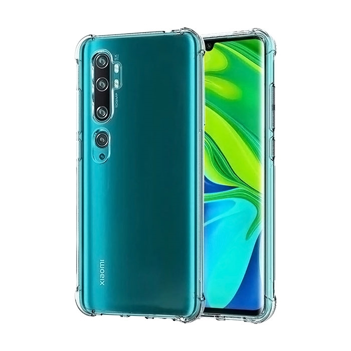 Θήκη Πλάτης Σιλικόνης Anti Shock 0.5mm για Xiaomi Mi Note 10/10 Pro - Χρώμα: Διάφανο