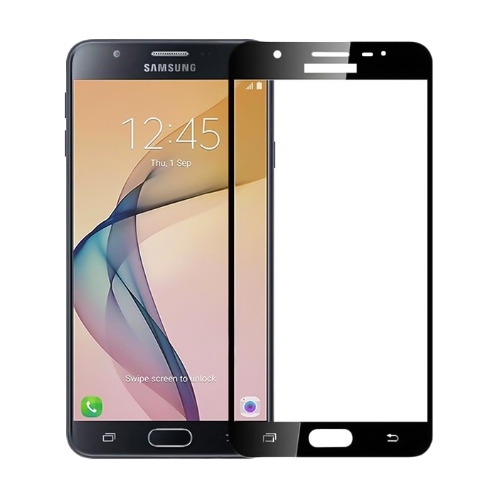 Προστασία Οθόνης Full Face Tempered Glass 3D για Samsung Galaxy G570F J5 Prime - Χρώμα: Μαύρο