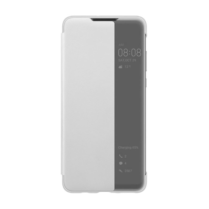 Θήκη Smart View Flip Cover για Samsung A405F Galaxy A40 - Χρώμα: Ασημί