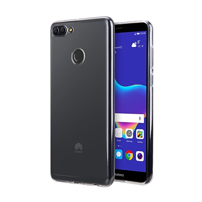 Θήκη Πλάτης Σιλικόνης για Huawei Y9 2018 - Χρώμα: Διάφανο