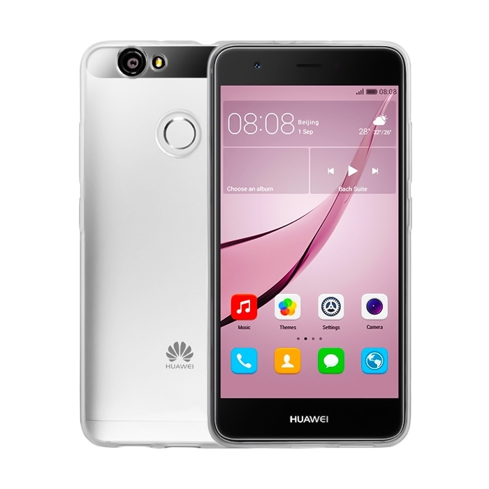 Θήκη Πλάτης Σιλικόνης για Huawei Nova - Χρώμα: Διάφανο