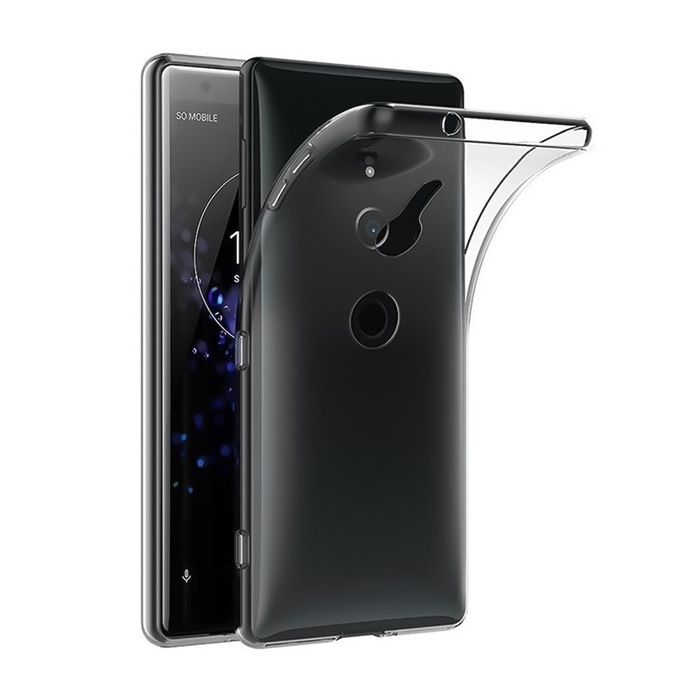 Θήκη Πλάτης Σιλικόνης για Sony Xperia XZ2 - Χρώμα: Διάφανο