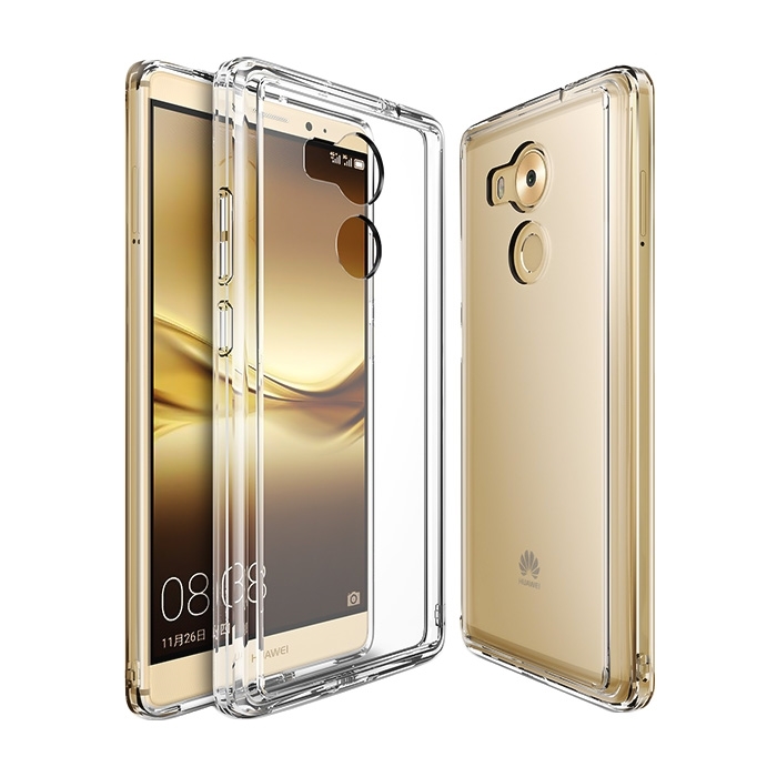 Θήκη Πλάτης Σιλικόνης για Huawei Mate 8 - Χρώμα: Διάφανο