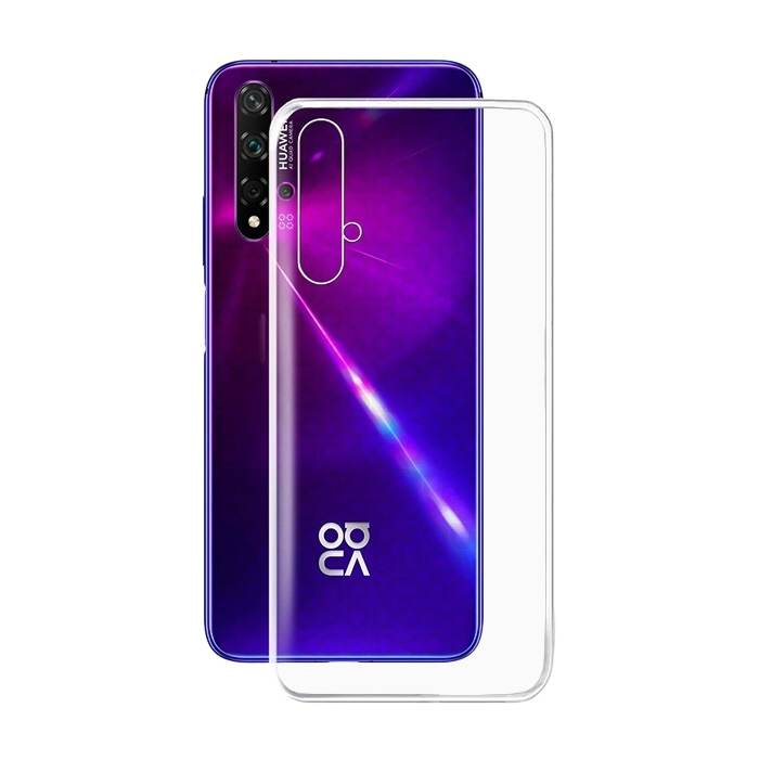 Θήκη Πλάτης Σιλικόνης για Huawei Honor 20/Nova 5T - Χρώμα: Διάφανο