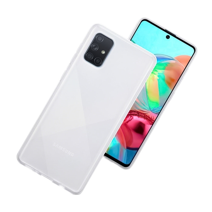 Θήκη Πλάτης Σιλικόνης για Samsung A715F Galaxy A71 - Χρώμα: Διάφανο