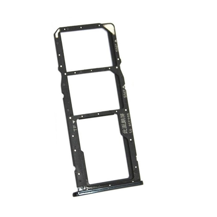 Υποδοχή Κάρτας Dual SIM (SIM Tray) για Huawei Y7 2018/Y7 Prime 2018/Honor 7C - Χρώμα: Μαύρο