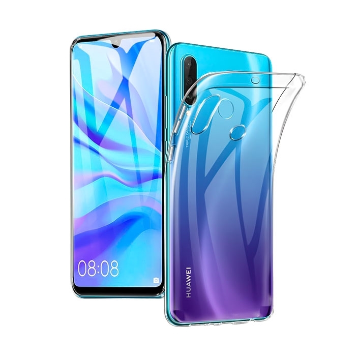 Θήκη Πλάτης Σιλικόνης για Huawei P30 Lite - Χρώμα: Διάφανο