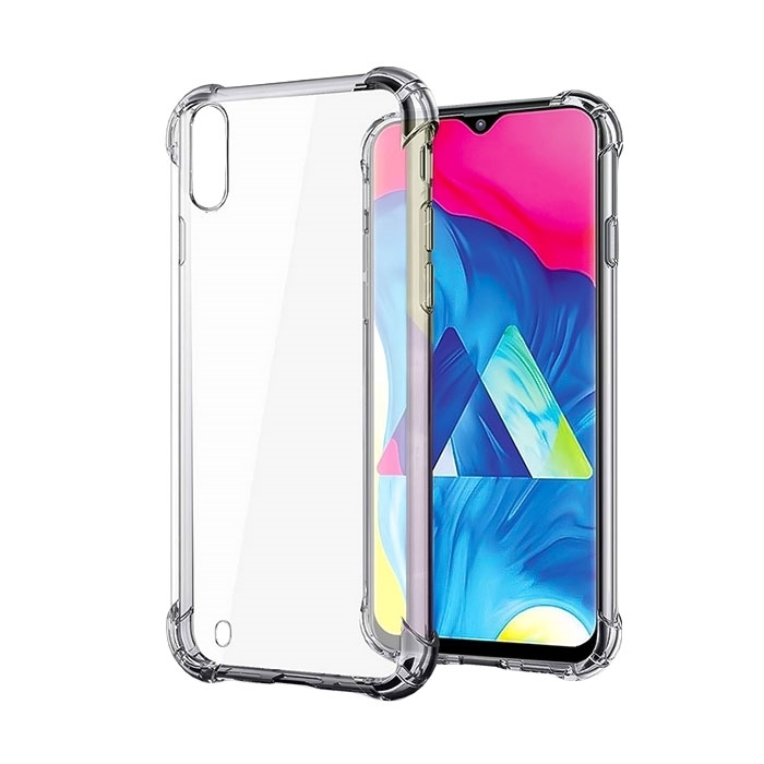Θήκη Πλάτης Σιλικόνης Anti Shock 0.5mm για Samsung A105F Galaxy A10/M105F Galaxy M10- Χρώμα: Διάφανο