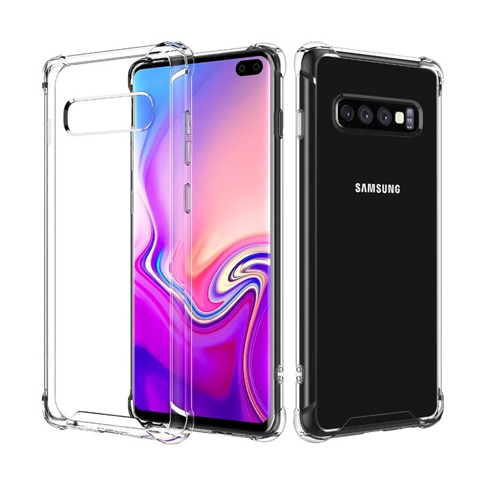 Θήκη Πλάτης Σιλικόνης Anti Shock 0.5mm για Samsung G975F Galaxy S10 Plus - Χρώμα: Διάφανο