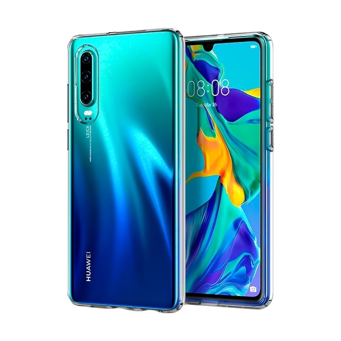 Θήκη Πλάτης Σιλικόνης για Huawei P30 - Χρώμα: Διάφανο