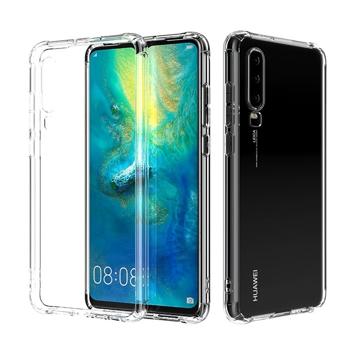 Θήκη Πλάτης Σιλικόνης Anti Shock 0.5mm για Huawei P30 - Χρώμα: Διάφανο