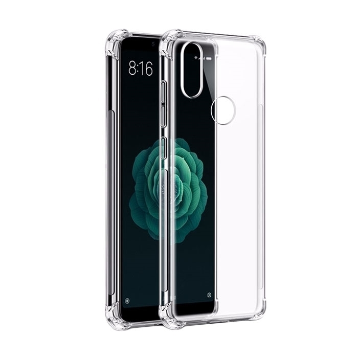 Θήκη Πλάτης Σιλικόνης Anti Shock 0.5mm για Xiaomi Mi A2/Mi 6X - Χρώμα: Διάφανο