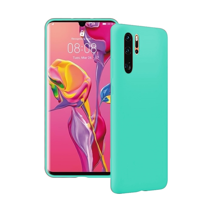 Θήκη Πλάτης Σιλικόνης για Huawei P30 Pro - Χρώμα: Τιρκουάζ