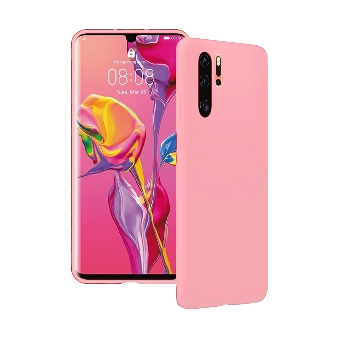 Θήκη Πλάτης Σιλικόνης για Huawei P30 Pro - Χρώμα: Χρυσό Ροζ