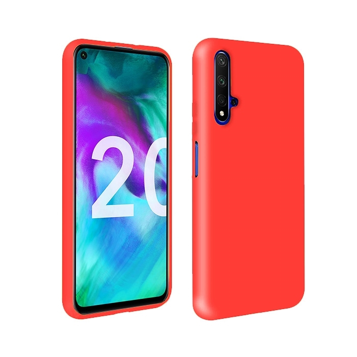 Θήκη Πλάτης Σιλικόνης για Huawei Honor 20/Nova 5T - Χρώμα:Κόκκινο