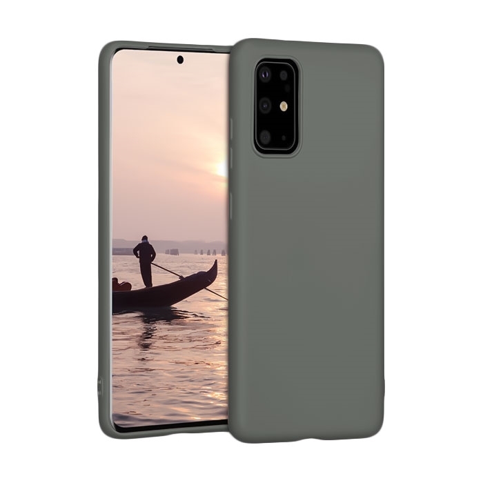 Θήκη Πλάτης Σιλικόνης για Samsung G985F Galaxy S20 Plus - Χρώμα: Σκούρο Γκρι