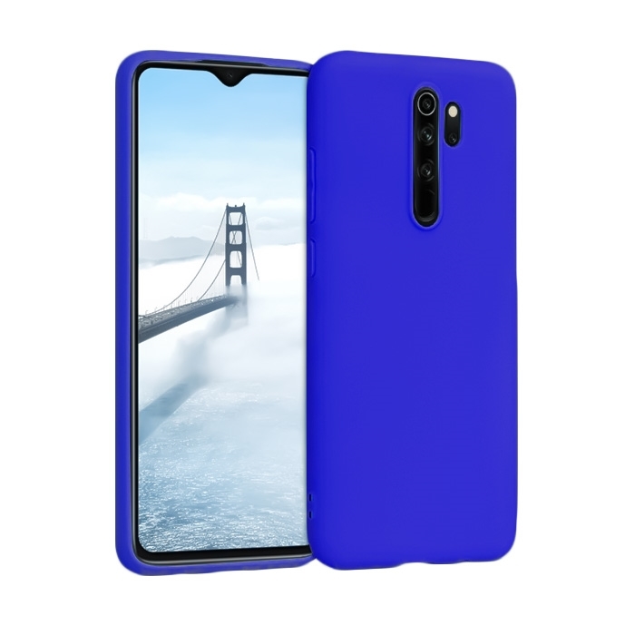 Θήκη Πλάτης Σιλικόνης για Xiaomi Redmi Note 8 Pro - Χρώμα: Μπλε