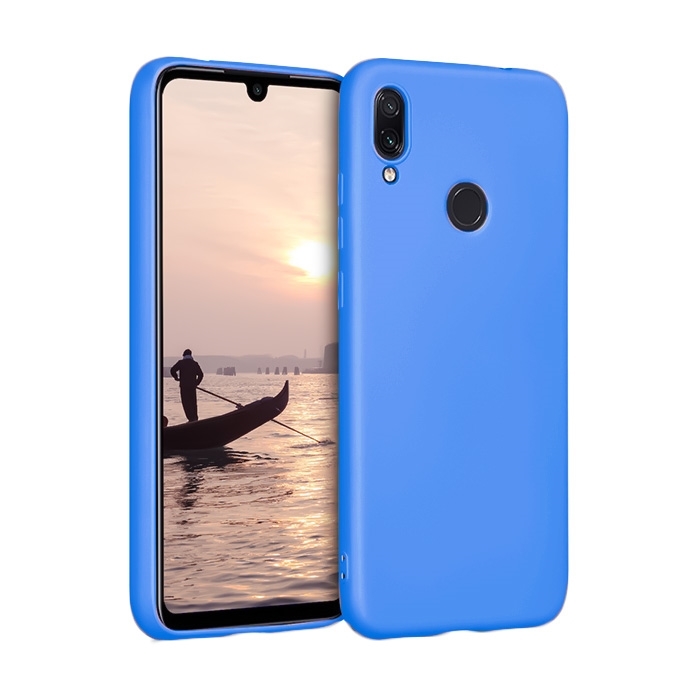 Θήκη Πλάτης Σιλικόνης για Xiaomi Redmi Note 7/7 Pro - Χρώμα: Μπλε