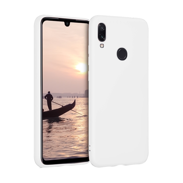 Θήκη Πλάτης Σιλικόνης για Xiaomi Redmi Note 7/7 Pro - Χρώμα: Λευκό