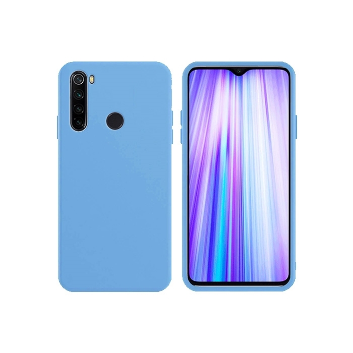 Θήκη Πλάτης Σιλικόνης για Xiaomi Redmi Note 8 - Χρώμα: Γαλάζιο