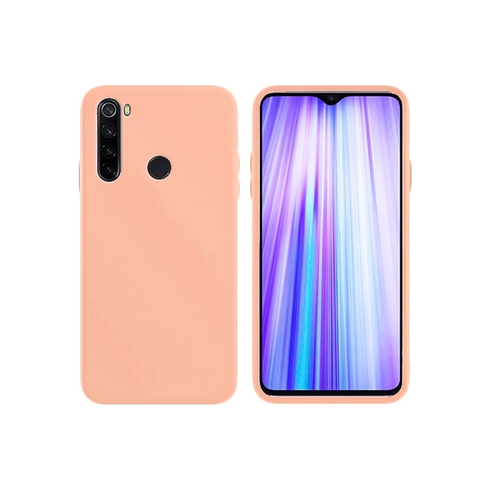 Θήκη Πλάτης Σιλικόνης για Xiaomi Redmi Note 8 - Χρώμα: Χρυσό Ροζ