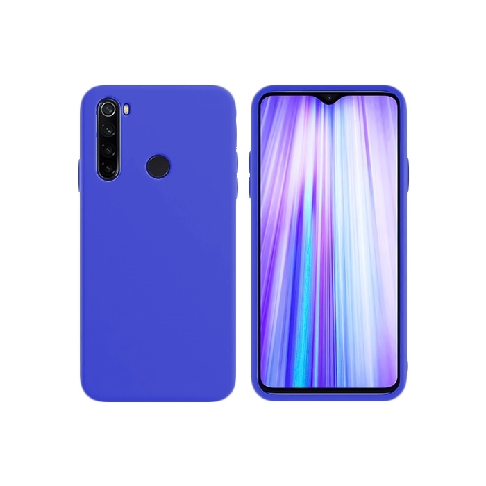 Θήκη Πλάτης Σιλικόνης για Xiaomi Redmi Note 8 - Χρώμα: Μπλε