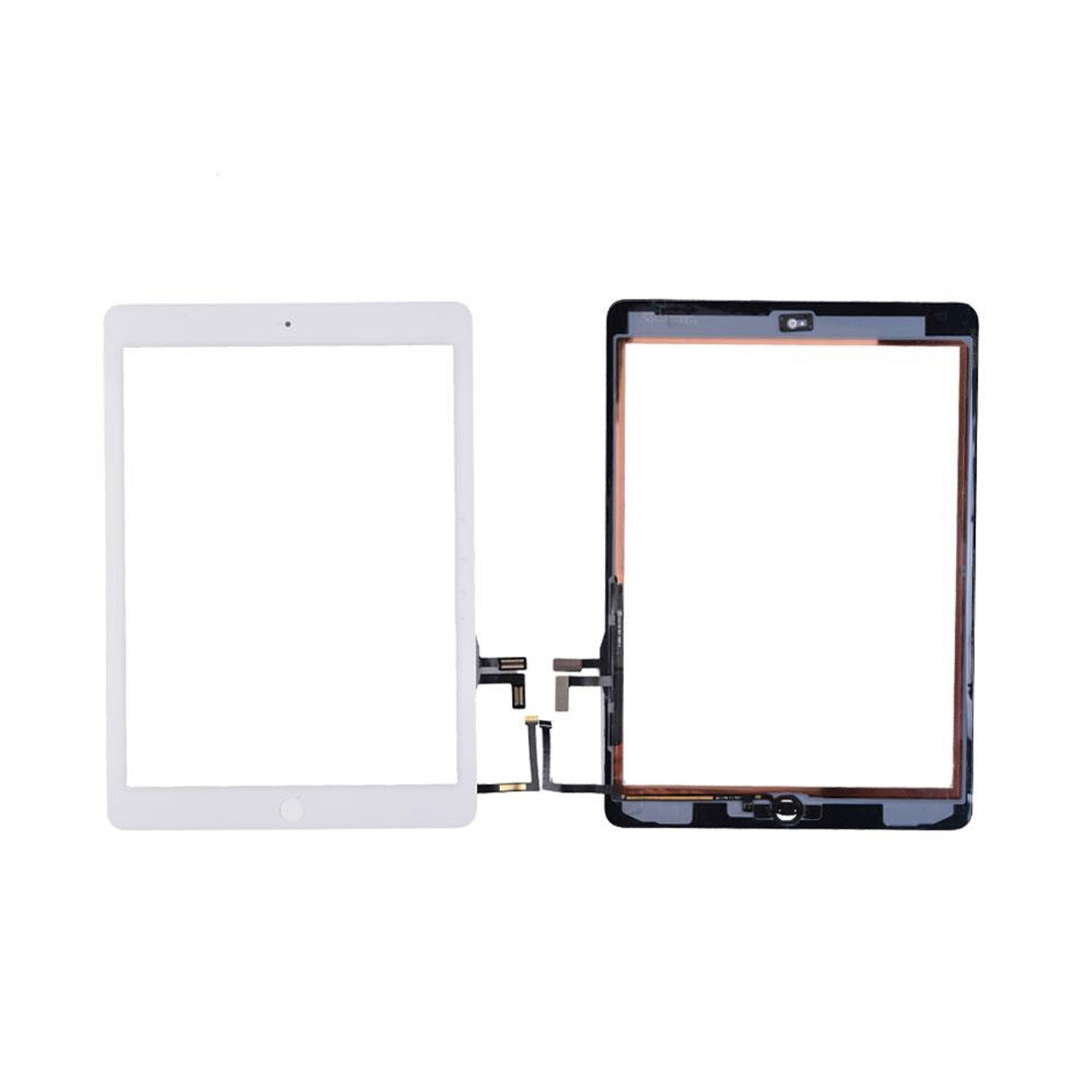 Μηχανισμός αφής Touch Screen και Κεντρικό Κουμπί με Καλωδιοταινία για iPad Air A1474/A1475/A1476 - Χρώμα: Λευκό