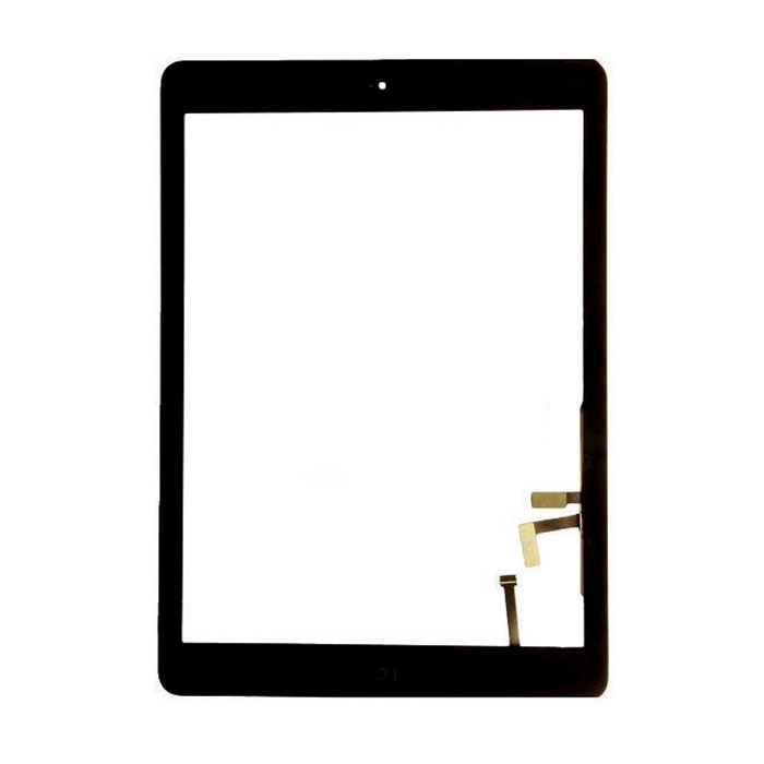 Μηχανισμός αφής Touch Screen και Κεντρικό Κουμπί με Καλωδιοταινία για iPad Air A1474/A1475/A1476 - Χρώμα: Μαύρο